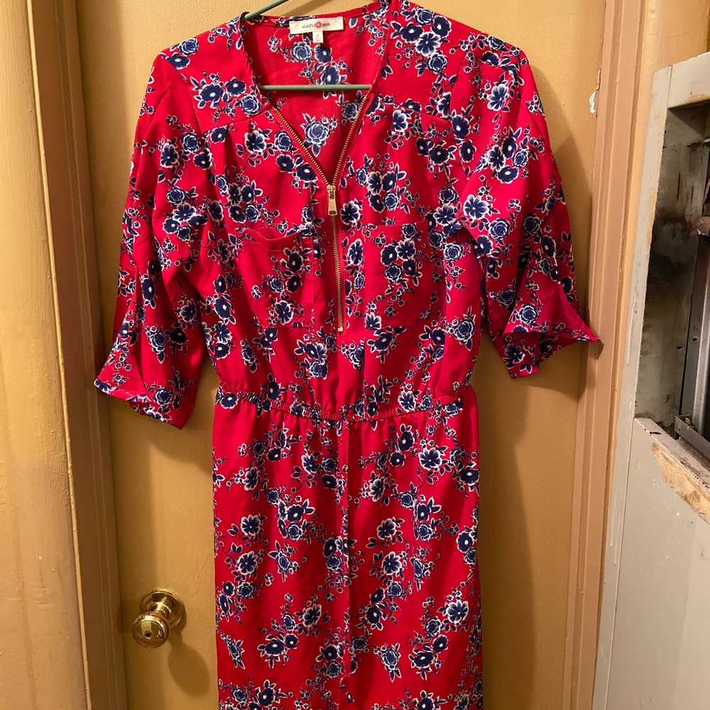 Red Floral Dress